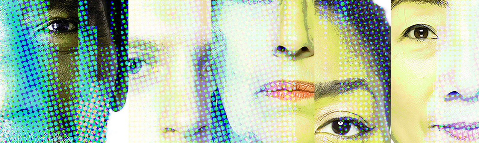 Pixelated images of diverse faces. Design by Dori Gordon Walker/RAND Corporation; images by JohnnyGreig, brusinski, alvarez, shisheng ling, and Vectorpower/Getty Images