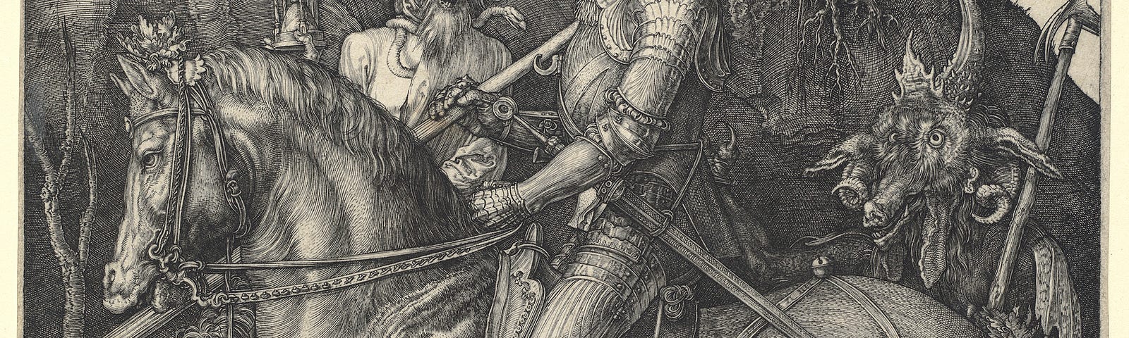 Knight, Death and the Devil, 1513, Albrecht Dürer — National Gallery of Art.