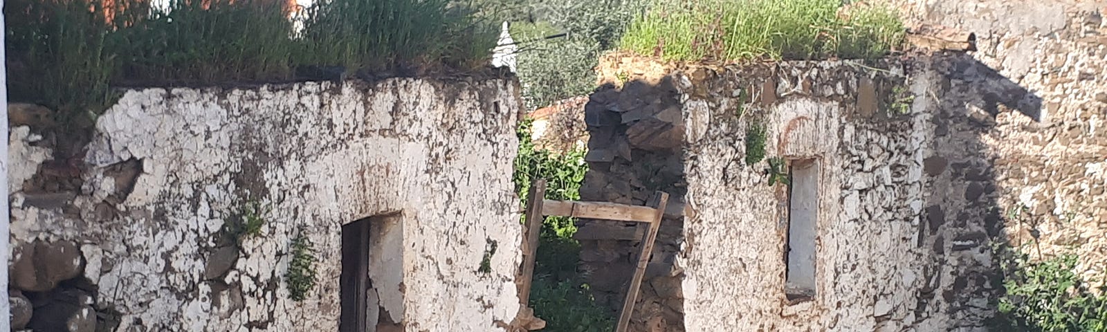 A ruin of a Portuguese rural house.