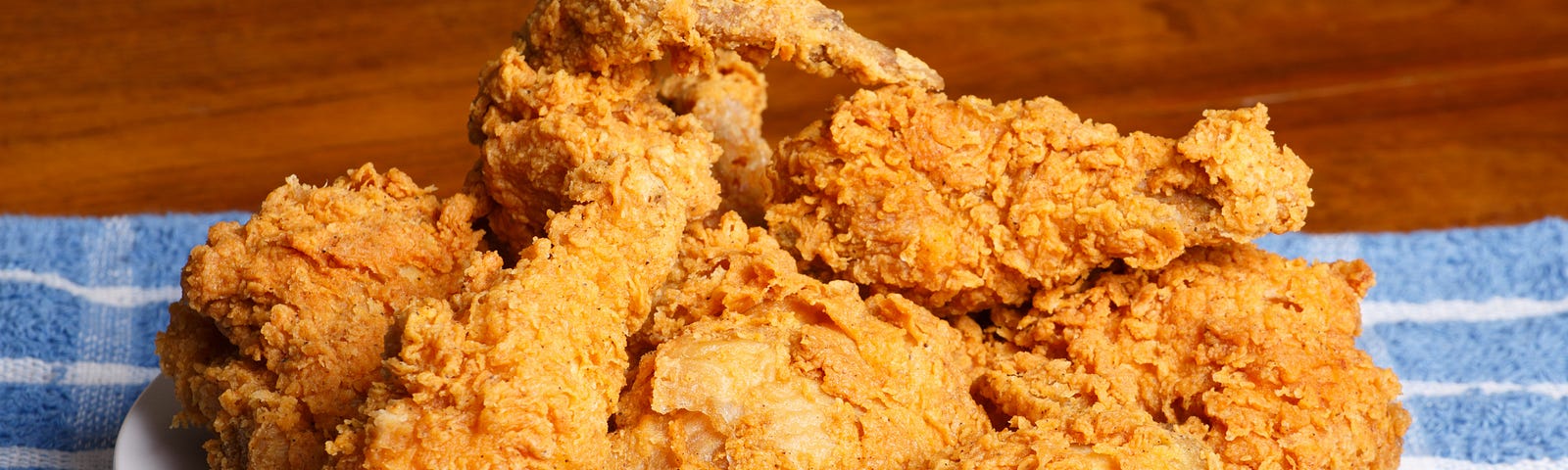 A plate of fried chicken