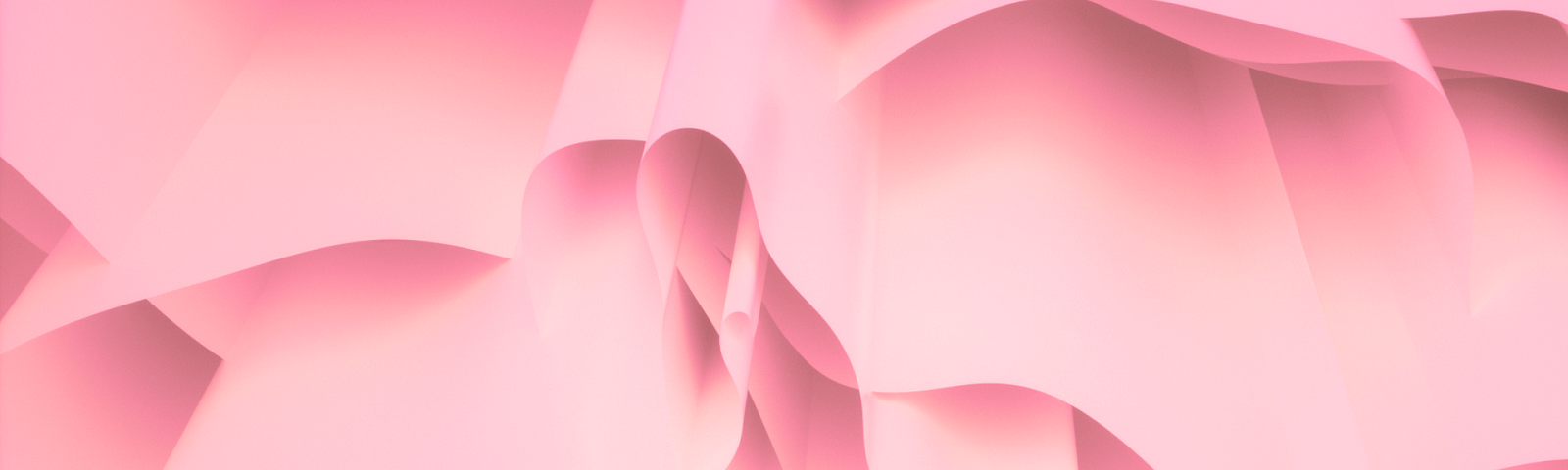 Abstract image of pink layers seen from below, similar to nothern lights