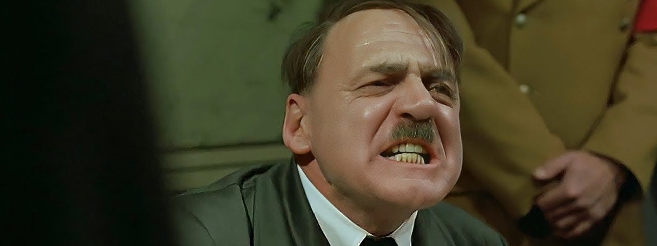 Hitler huele algo muy desagradable.
