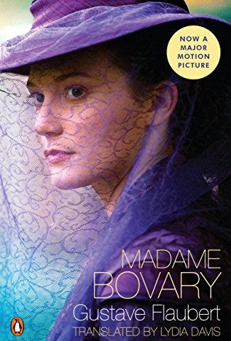 Cover of Madame Bovary by Gustave Flaubert, Penguin Classics edition translated by Lydia Davis as a tie-in to the 2014 movie.