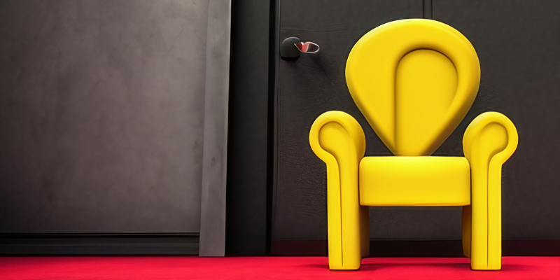 Cartoon chair and door — An Actor Taught Me How To “Use Difficulty” To Flip Around Problems in My Mind