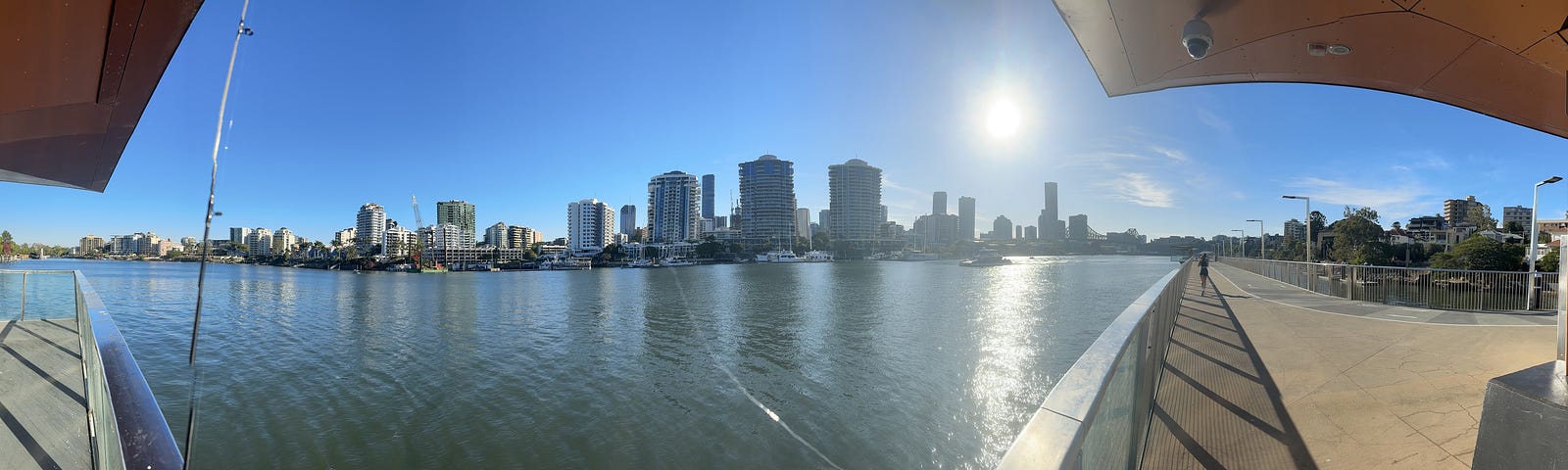 A panoramic view of Brisbane City on a perfect winter day.