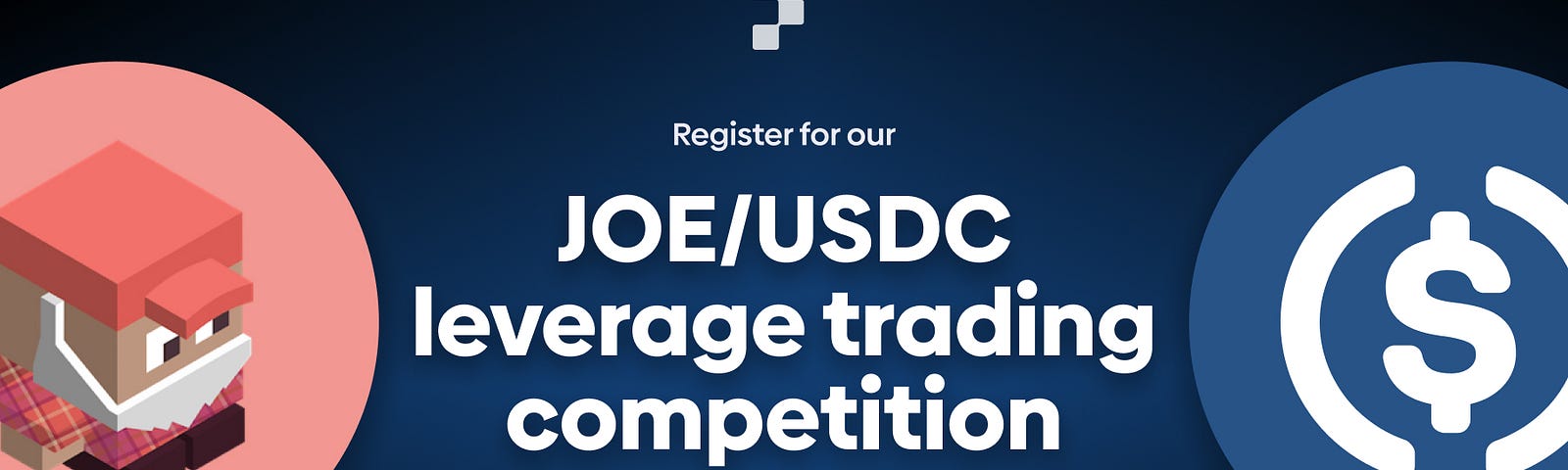 Image of the JOE and USDC token pairs with the text: Register for our JOE/USDC leverage trading competition. $11k in AVAX prizes. x.futureswap.com/joetradingcompetition