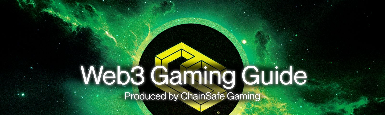 Web3 Gaming Guide — ChainSafe logo on a green astral background