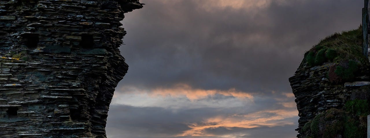 King Arthgur’s castle at Tintagel