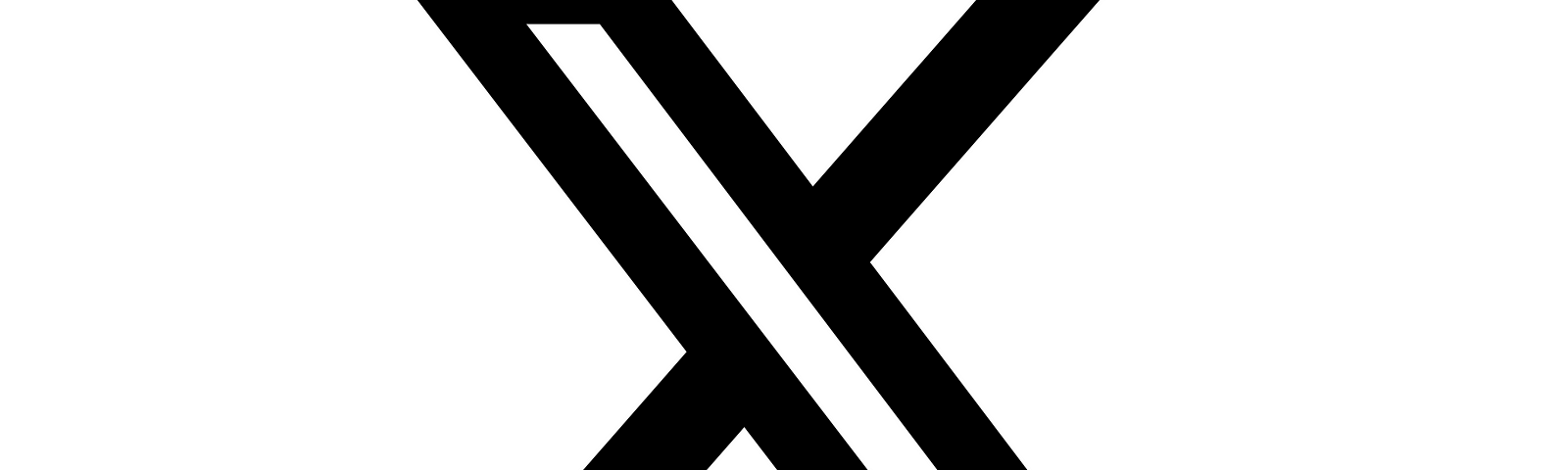 X Corp logo. It’s just a letter.