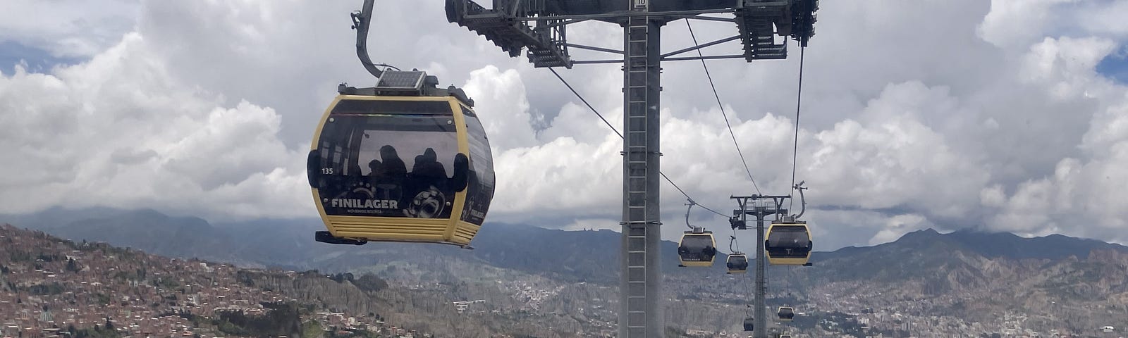 Mi Teleférico cable car system in La Paz, Bolivia