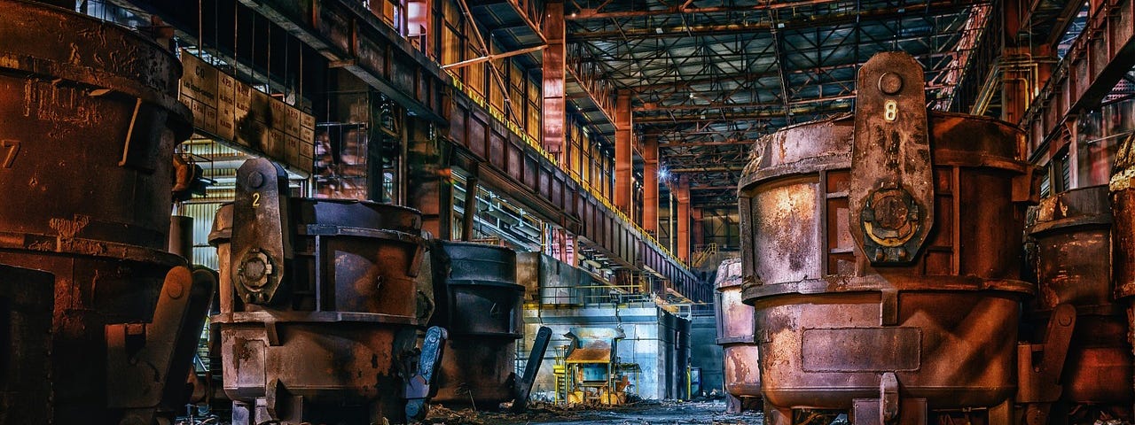 IMAGE: An abandoned old steel mill