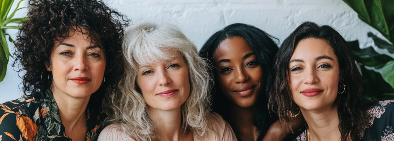 a group of multiracial female writers in their fourties