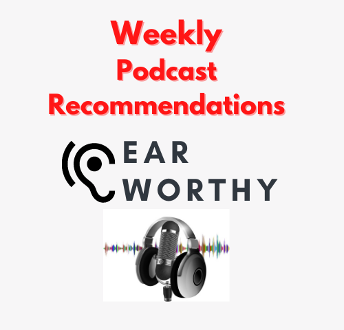 Graphic about weekly podcast recommendations