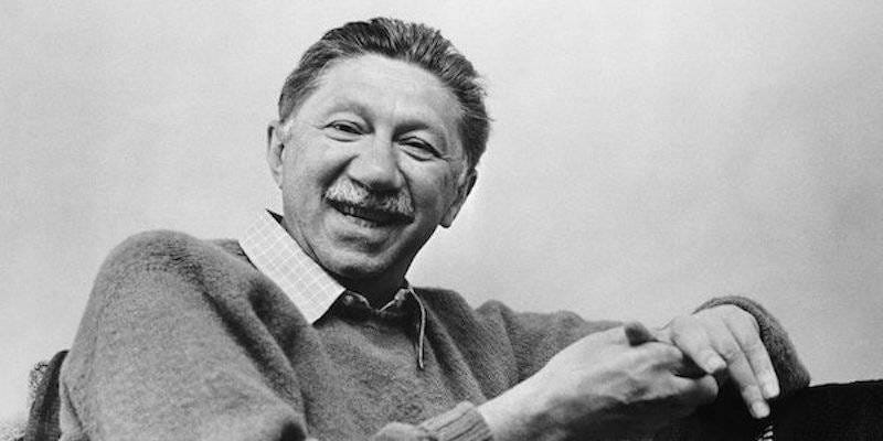 A black and white photo of Abraham Maslow.