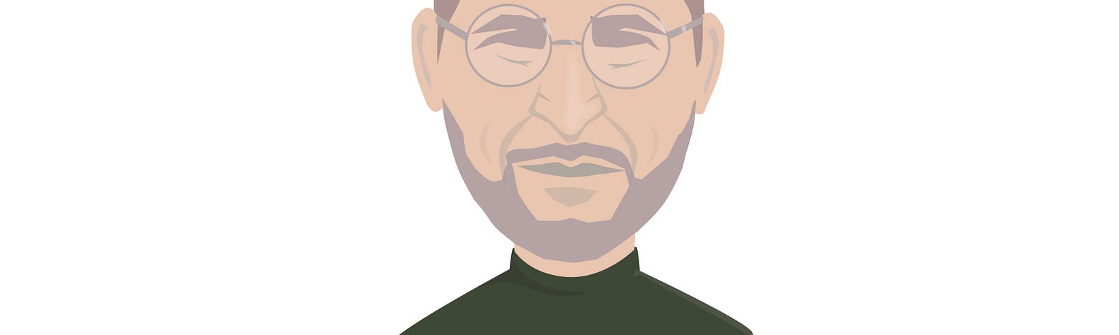 A cartoon of Steve Jobs