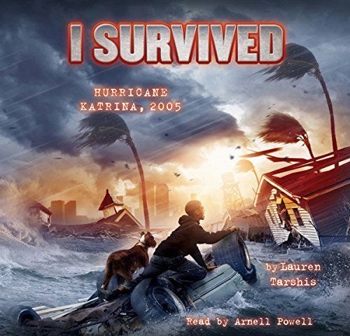 Cover of the audiobook of ‘I Survived Hurricane Katrina, 2005’