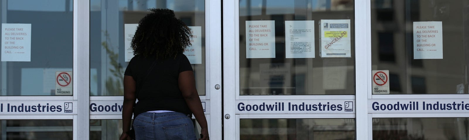 The New Orleans Office of Workforce Development in New Orleans, LA, April 13, 2020. Photo by Carlos Barria/Reuters