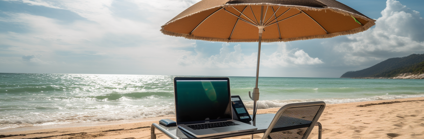 Image Representing Technology Enabling the Digital Nomad Lifestyle