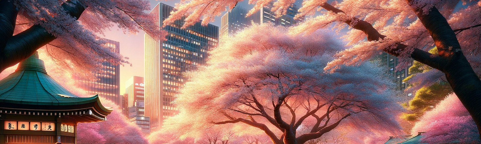 An image depicting Tokyo’s Ueno Park during cherry blossom season