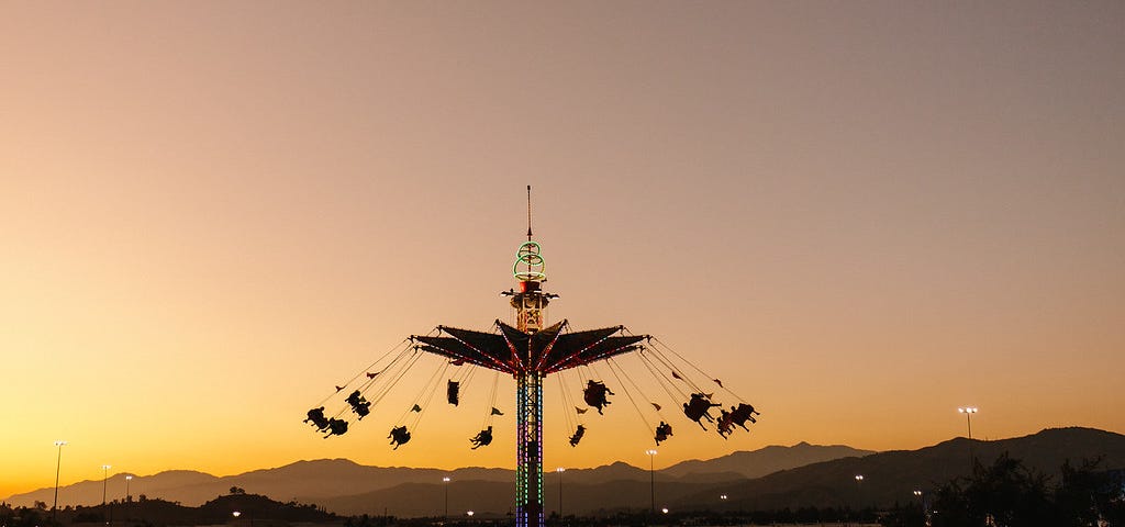 Los Angeles County Fair, sunset