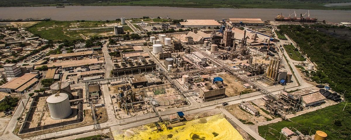 Monomeros refinery complex in Baranquilla.