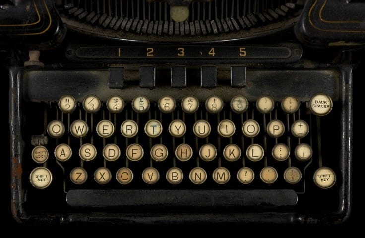 Shot of Remington Typewriter