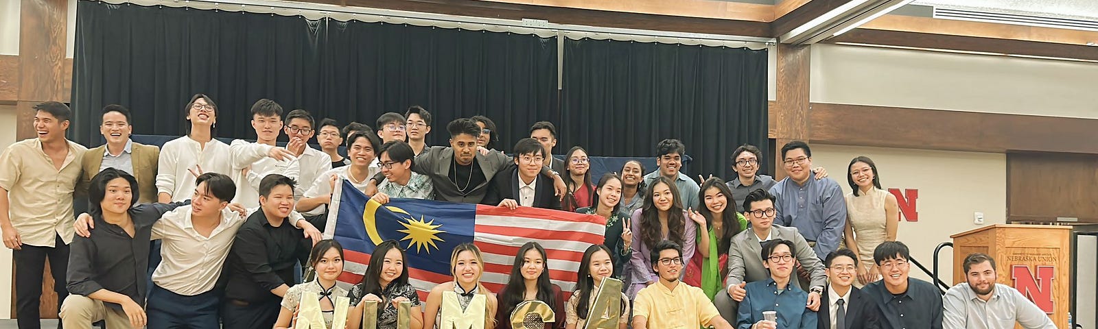 NUMSA group picture in Malaysian Night’23