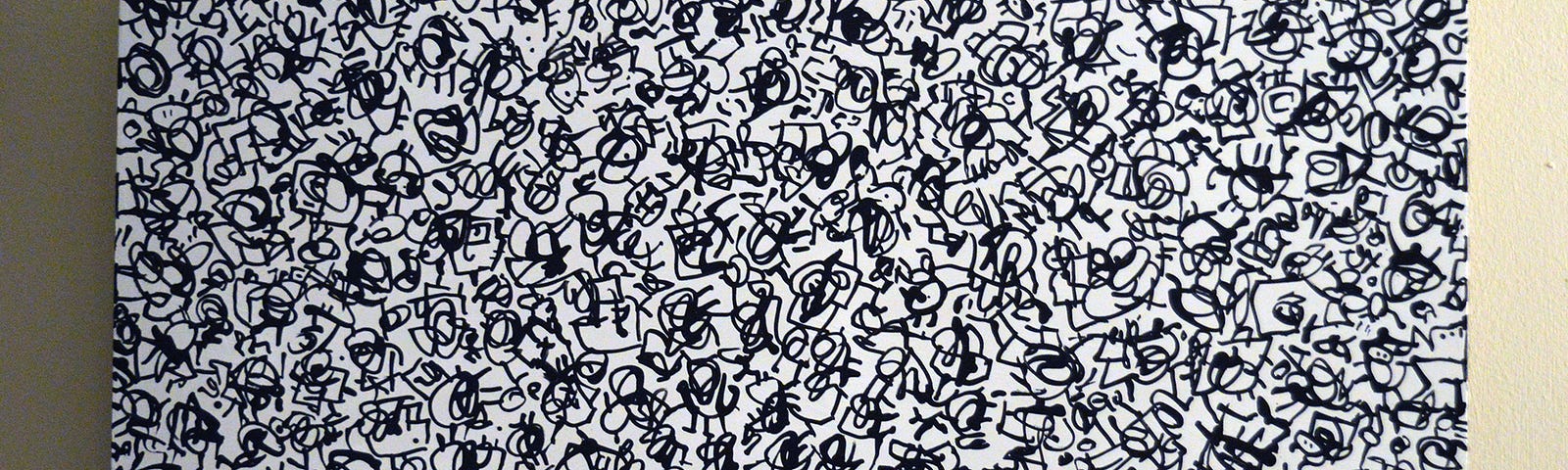 Title Contemporary art abstract sleep, 2024  Robert A Ireland (B. 1966) Mixed media, Wood panel 50.8 cm x 76.2 cm