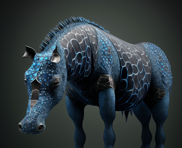 Create an amphibian tapir horse with AI — Character Design