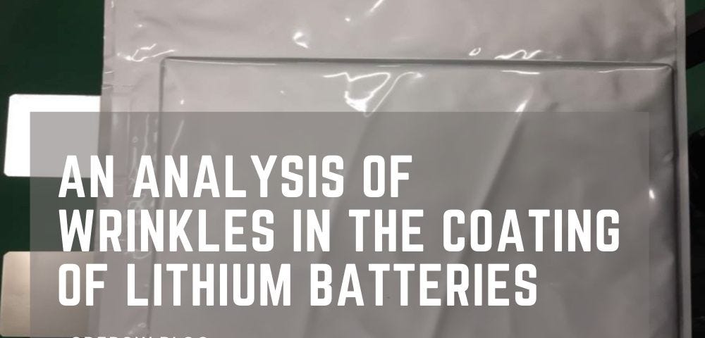 An analysis of wrinkles in the coating of lithium batteries