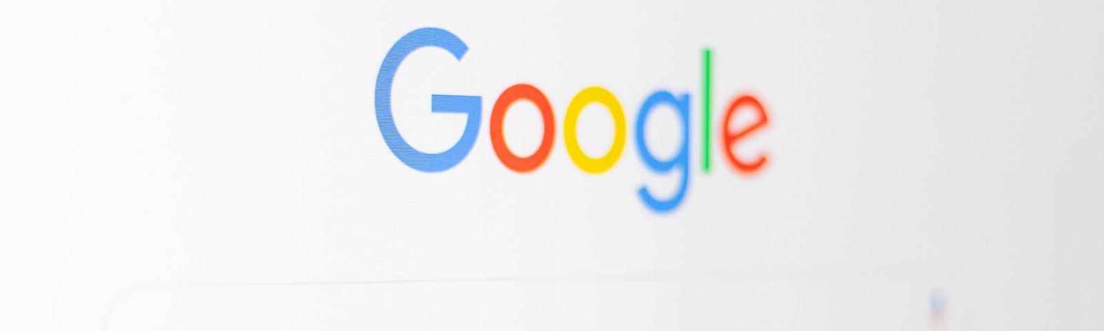 Google logo and search bar