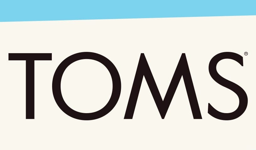 TOMS brand logo.
