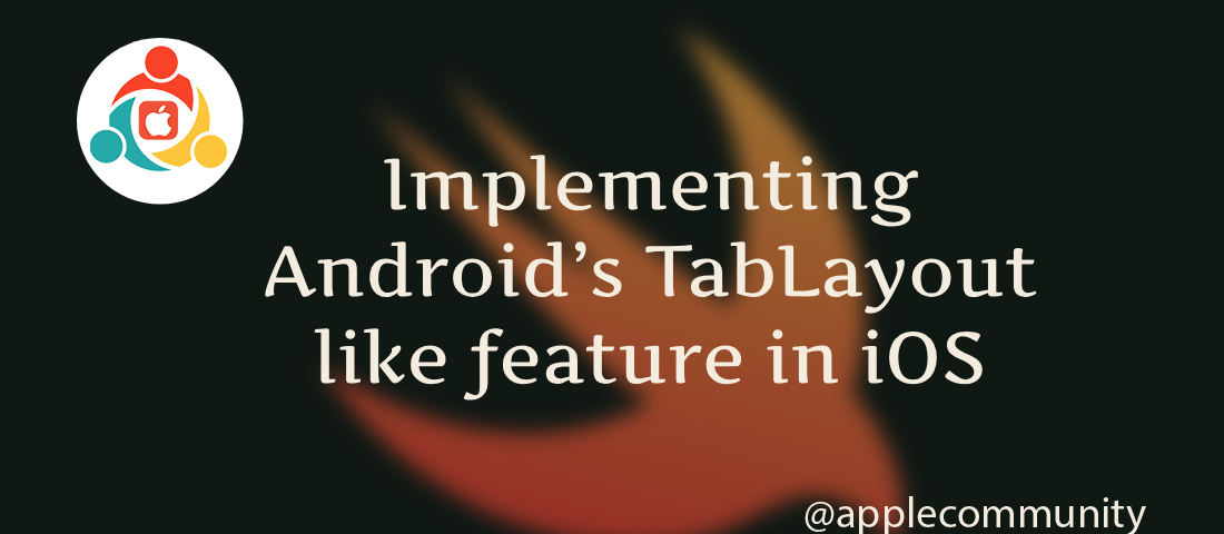 Implementing Android’s TabLayout like feature in iOS