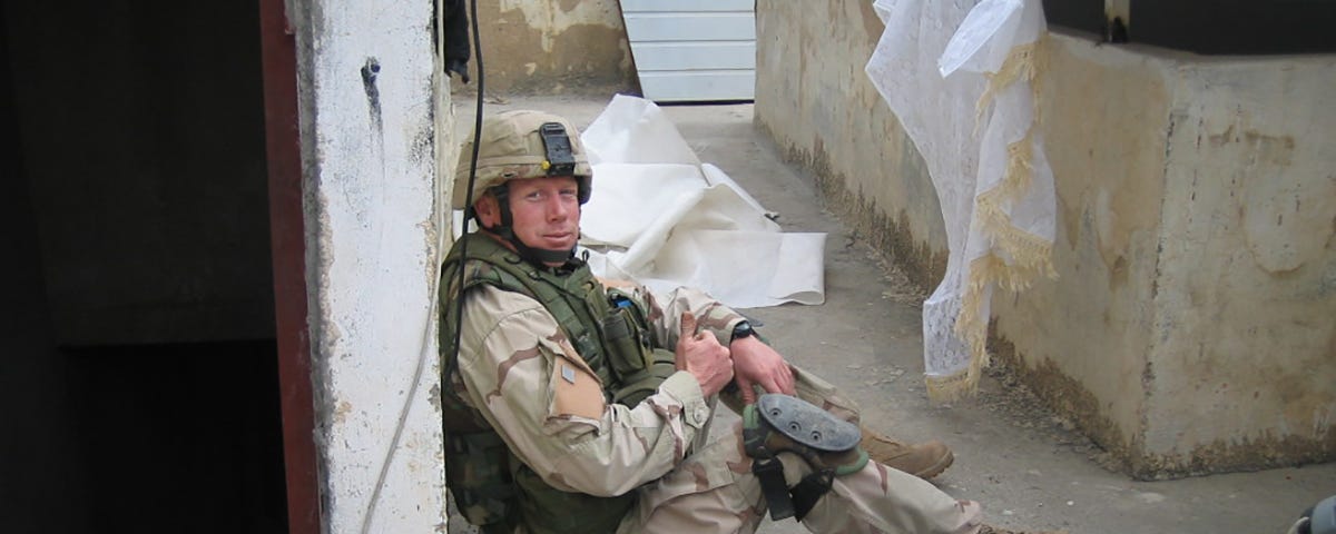 Dan Smee deployed in Mosul, Iraq. Photo courtesy of Dan Smee
