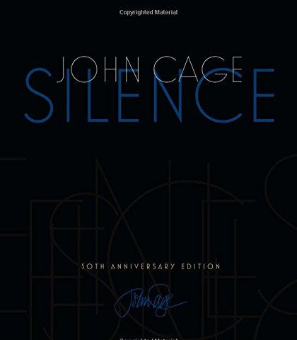 Cover of Silence: Lectures and Writing by John Cage