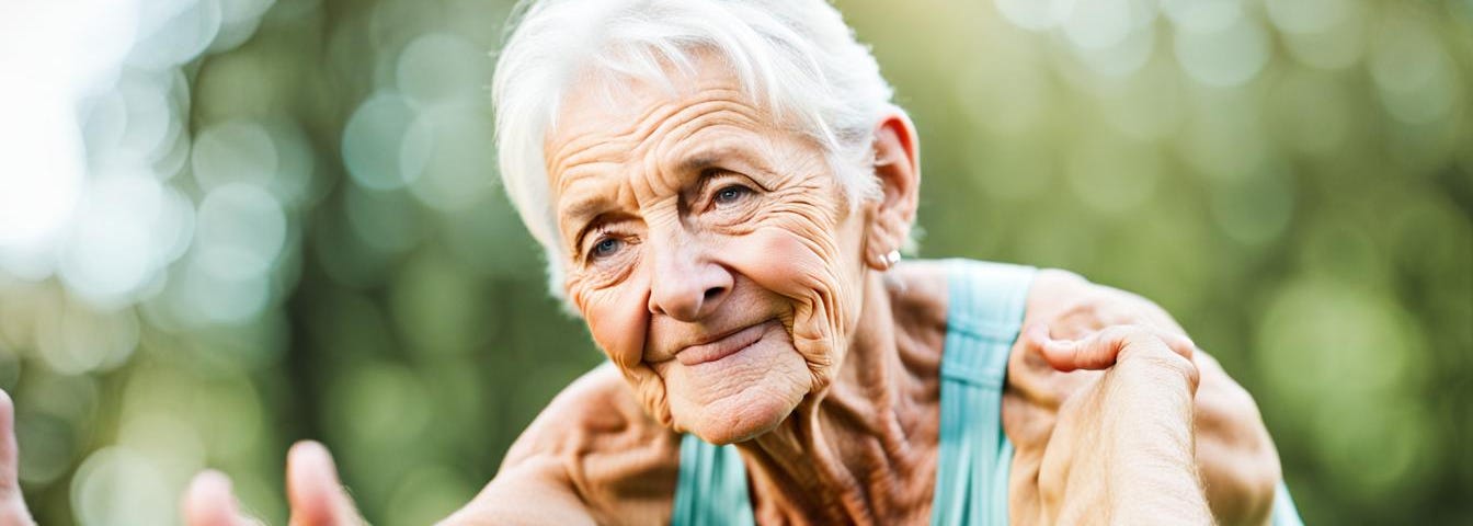 A fit and healthy elderly person
