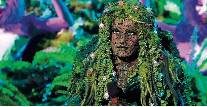 photo of contestant from The Masked Singer dressed as Mother Nature