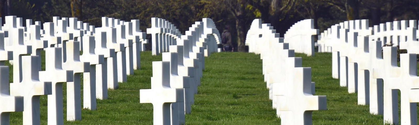 Graves at Normadie in France. American cemetery.