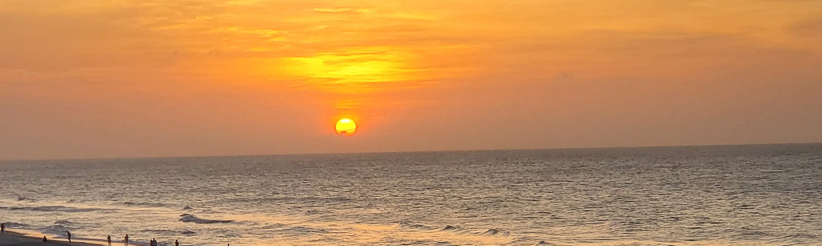 Sunrise of the Atlantic Ocean along the Myrtle Beach coast
