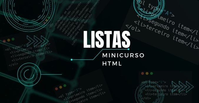 Listas — Mini Curso HTML