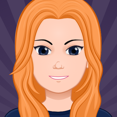 avatar with orange hair (like the sunset)