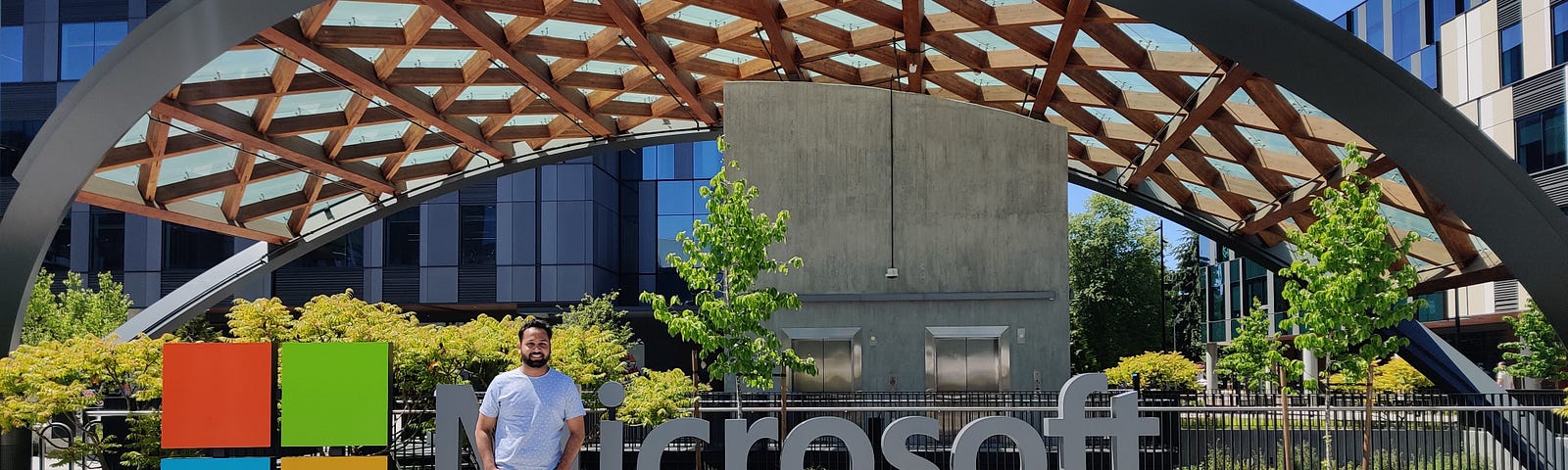 Me in Microsoft Redmond Campus