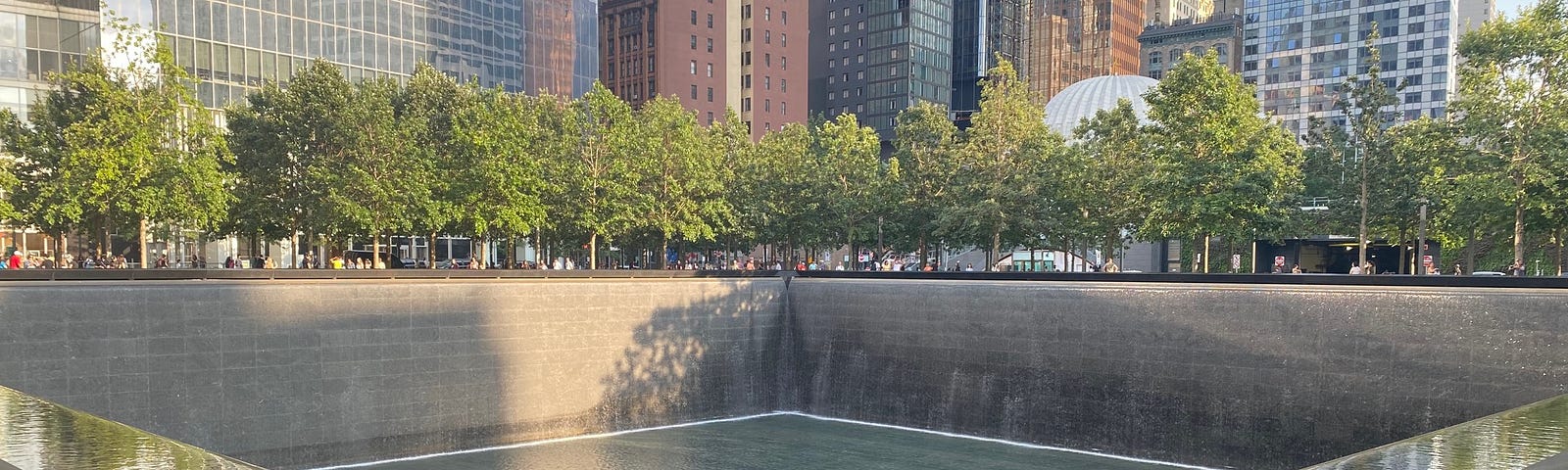 A view of the 9/11 Memorial