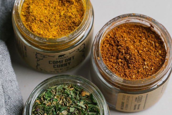 Spices from Curio Salt Co.