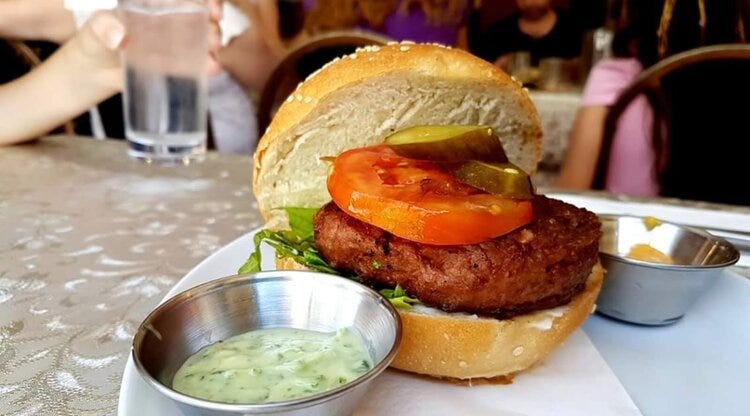 The Beyond Meat burger