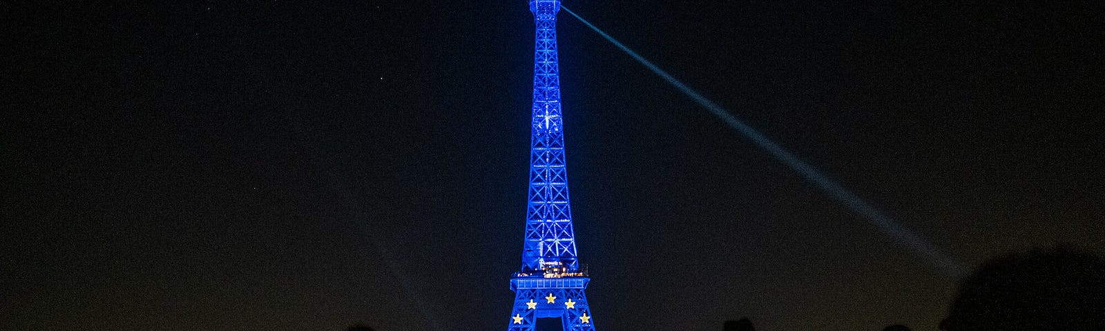 The Eiffel Tower with EU flag