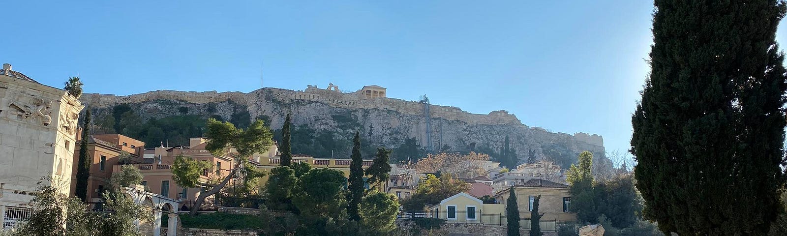 Acropolis and Plaka area in Athens, Greece. Photo by Areti Vassou.