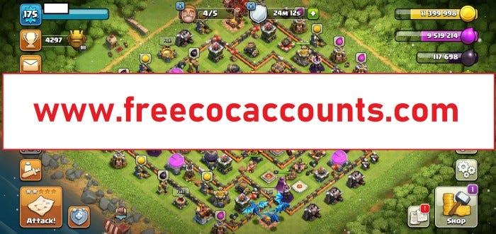 Coc Free Id Free Clash Of Clans Account Email And Password Of Andriod Ios In 2020 Medium