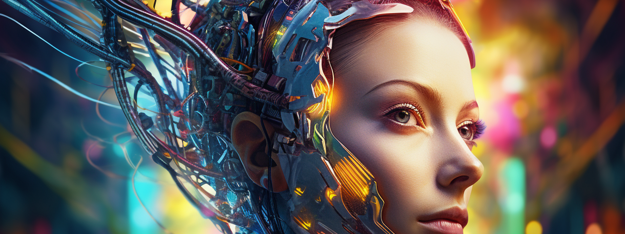 futuristic robot woman