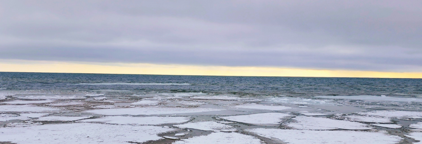 Ice sheets on Lake Huron